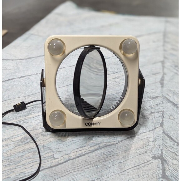 Vintage CONAIR True Reflection Lightable 2 Sided Magnifying Mirror - Picture 9 of 14